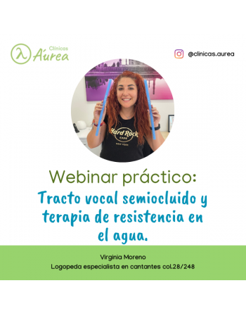 Curso Tracto Vocal Semiocluido (TVSO) y Terapia de resistencia en el agua (TRA)