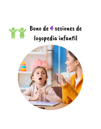 Bono logopedia infantil 4 sesiones