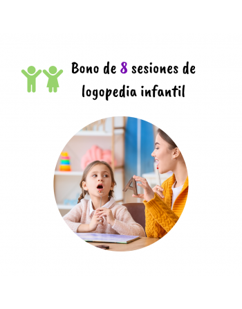 Bono logopedia infantil 8 sesiones Bono logopedia infantil 8 sesiones