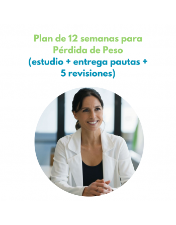 Plan de 12 semanas para pérdida de peso