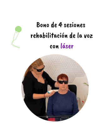 4 sesiones rehabilitación vocal con láser