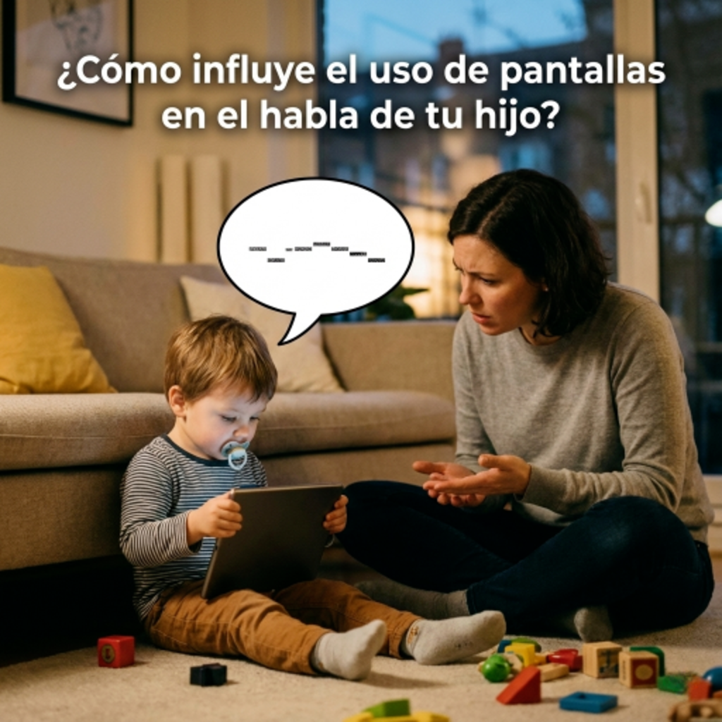 ¿Cómo influye el uso de pantallas en el habla de tu hijo?