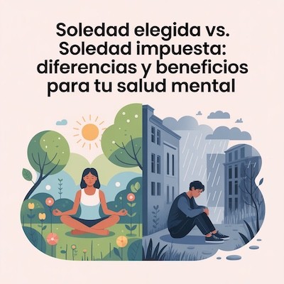 Soledad elegida vs. Soledad impuesta: Diferencias y beneficios para tu salud mental
