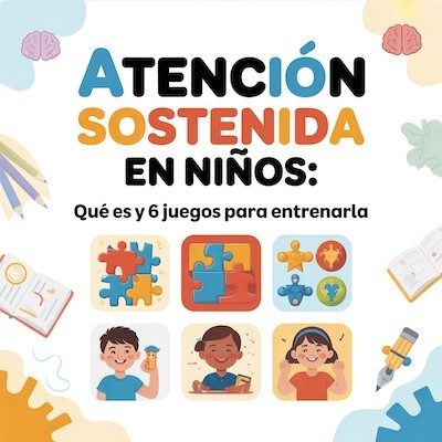 Atención sostenida en niños: Qué es y 6 juegos para entrenarla