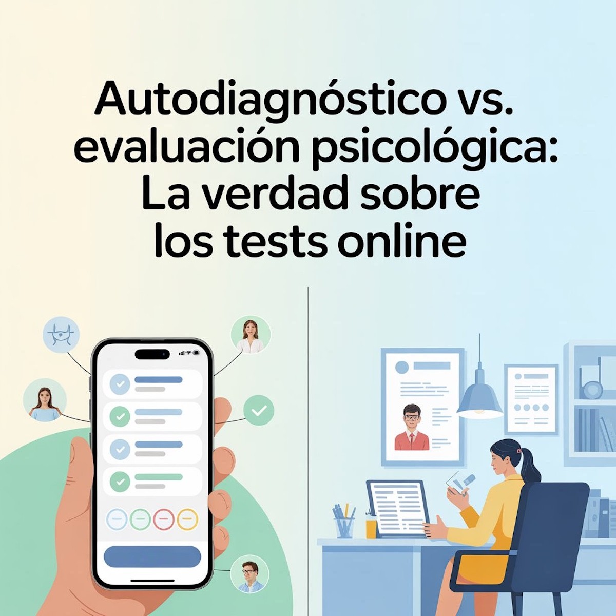 Autodiagnóstico vs. Evaluación psicológica: La verdad sobre los tests online