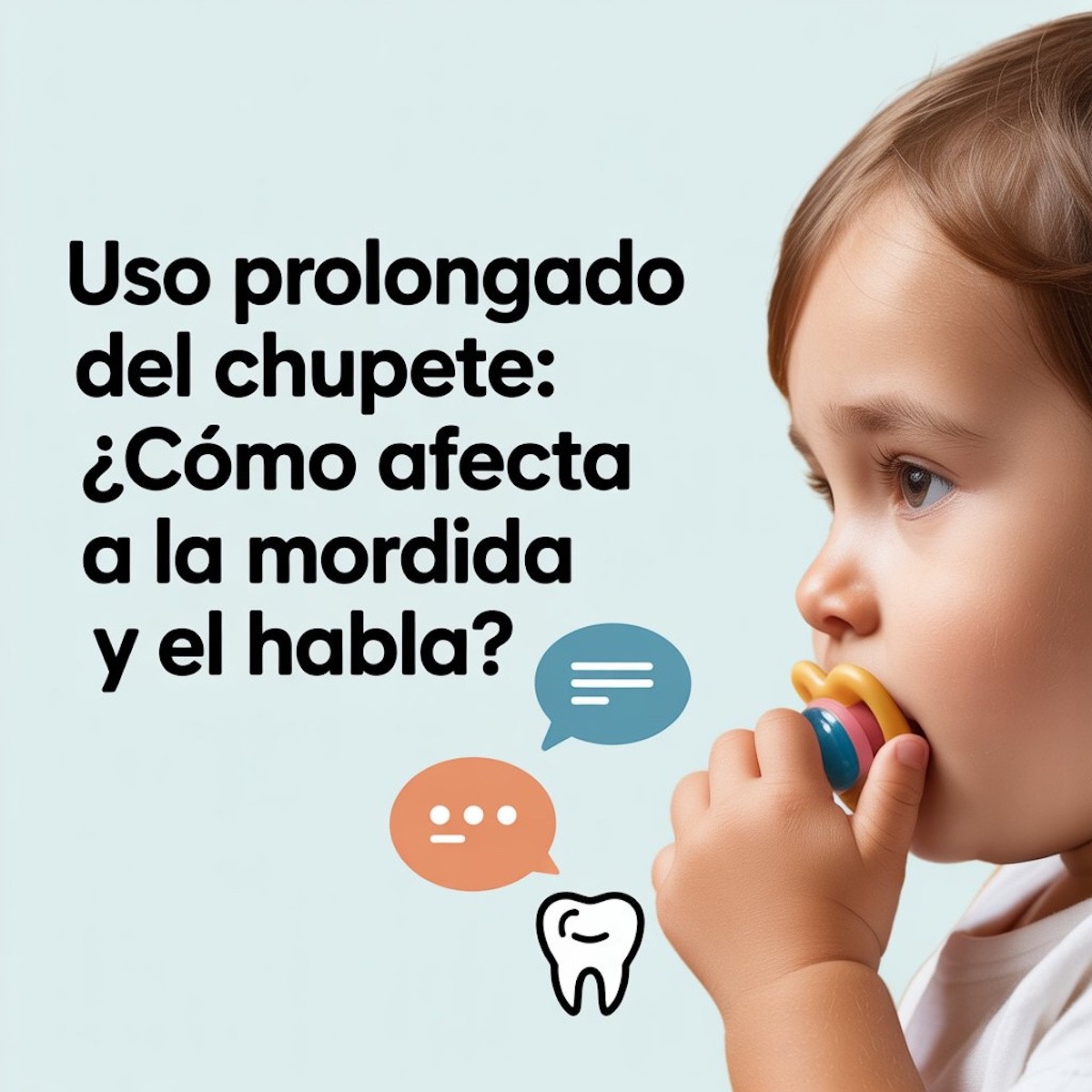 Uso prolongado del chupete: ¿Cómo afecta a la mordida y el habla?