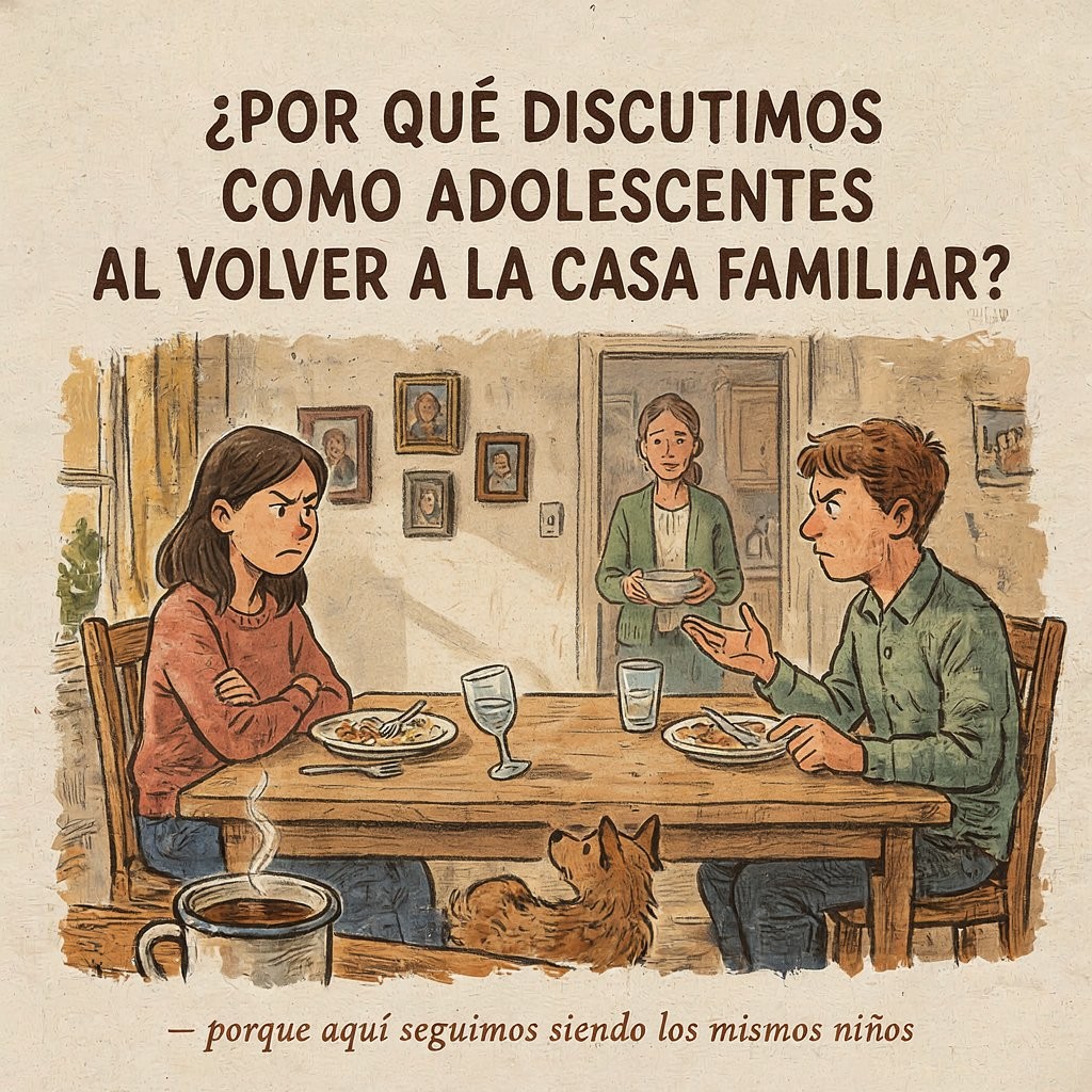 ¿Por qué discutimos como adolescentes al volver a la casa familiar?