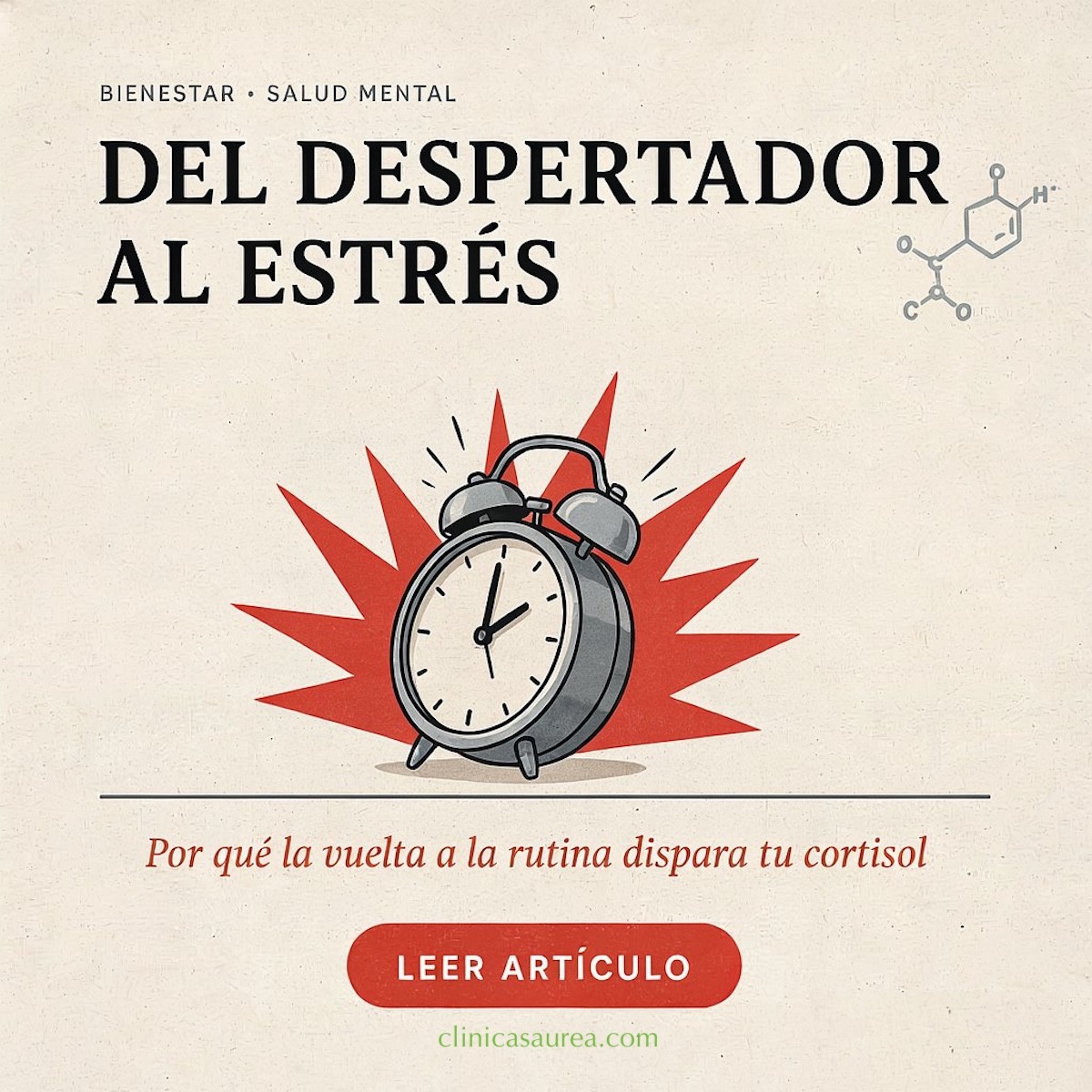 Del despertador al estrés: Por qué la vuelta a la rutina dispara tu cortisol
