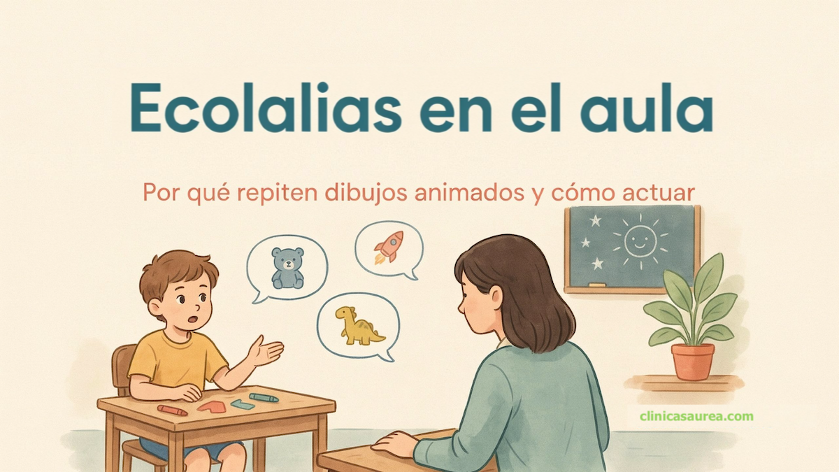 Ecolalias en el aula: Por qué repiten dibujos animados y cómo actuar